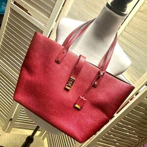 Michael Kors• Cabernet You Say Large Tote With Gold Accents
